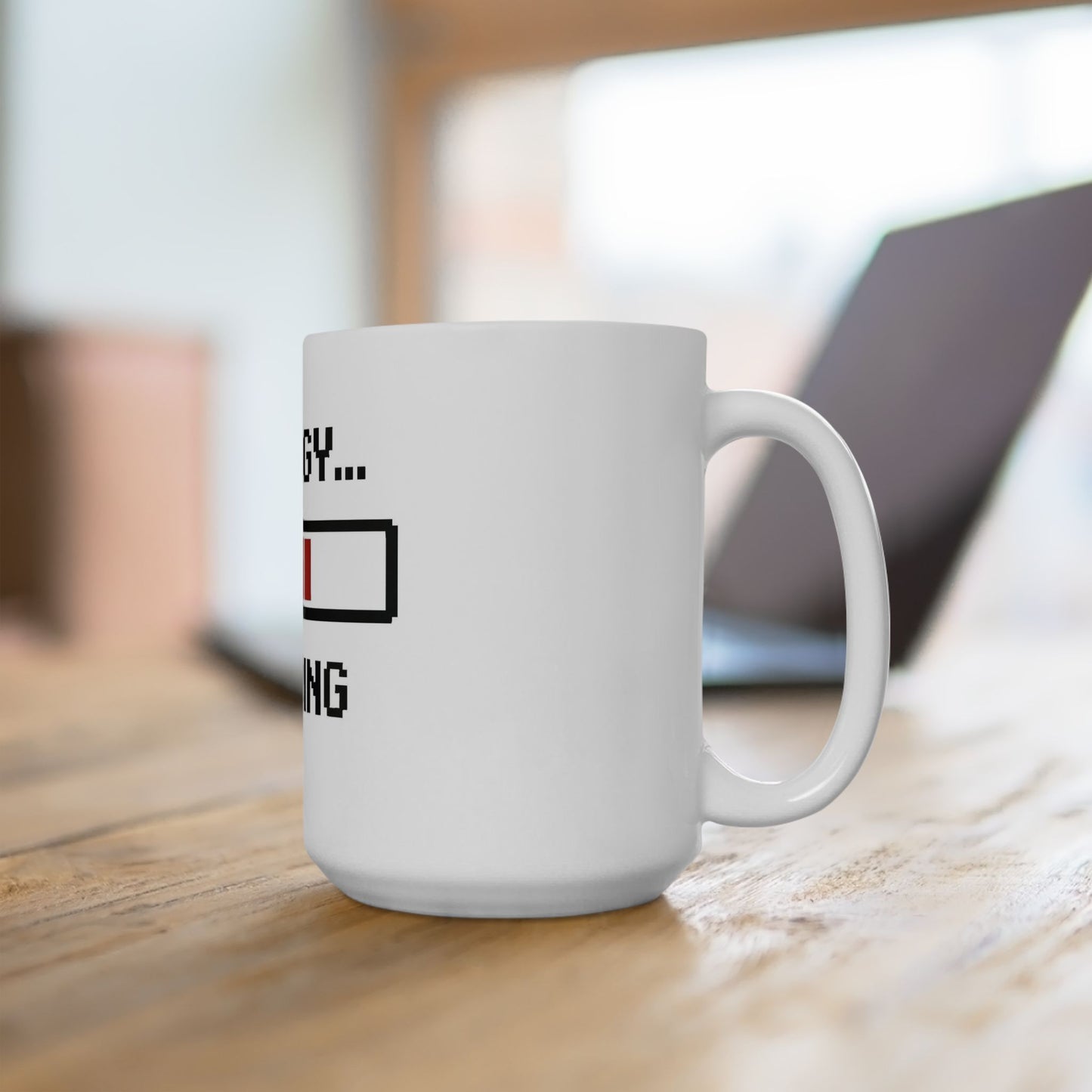 Energy Loading Mug — Pixel Progress Bar Coffee Cup (11oz, 15oz)