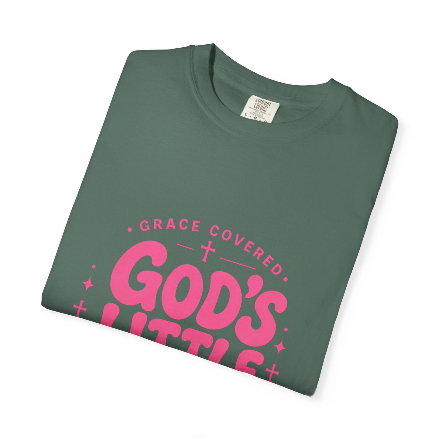 God's Little Girl T‑Shirt — Pink Faith Graphic Tee
