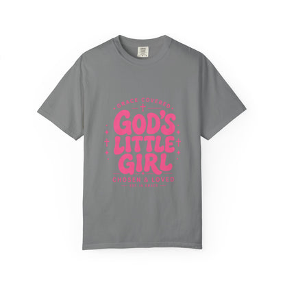 God's Little Girl T‑Shirt — Pink Faith Graphic Tee