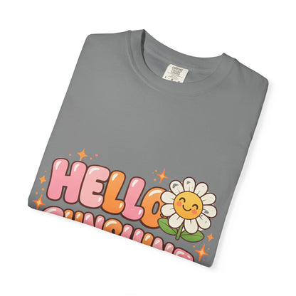"Hello Sunshine" Retro Daisy Graphic Tee