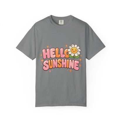 "Hello Sunshine" Retro Daisy Graphic Tee