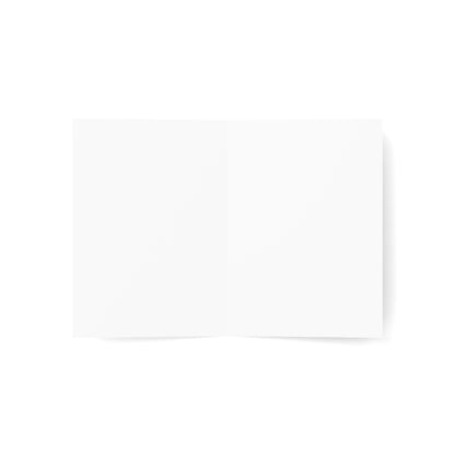 Happy Birthday Cat Illustration Greeting Card | Funny Cat Birthday Card