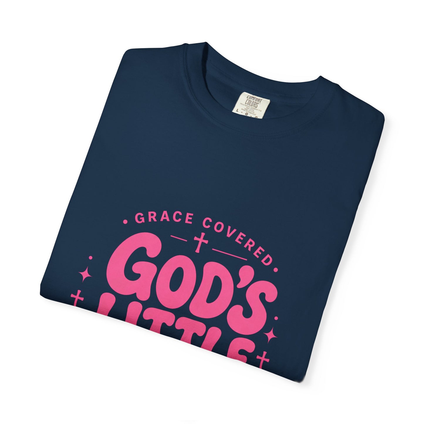 God's Little Girl T‑Shirt — Pink Faith Graphic Tee