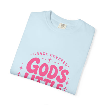 God's Little Girl T‑Shirt — Pink Faith Graphic Tee