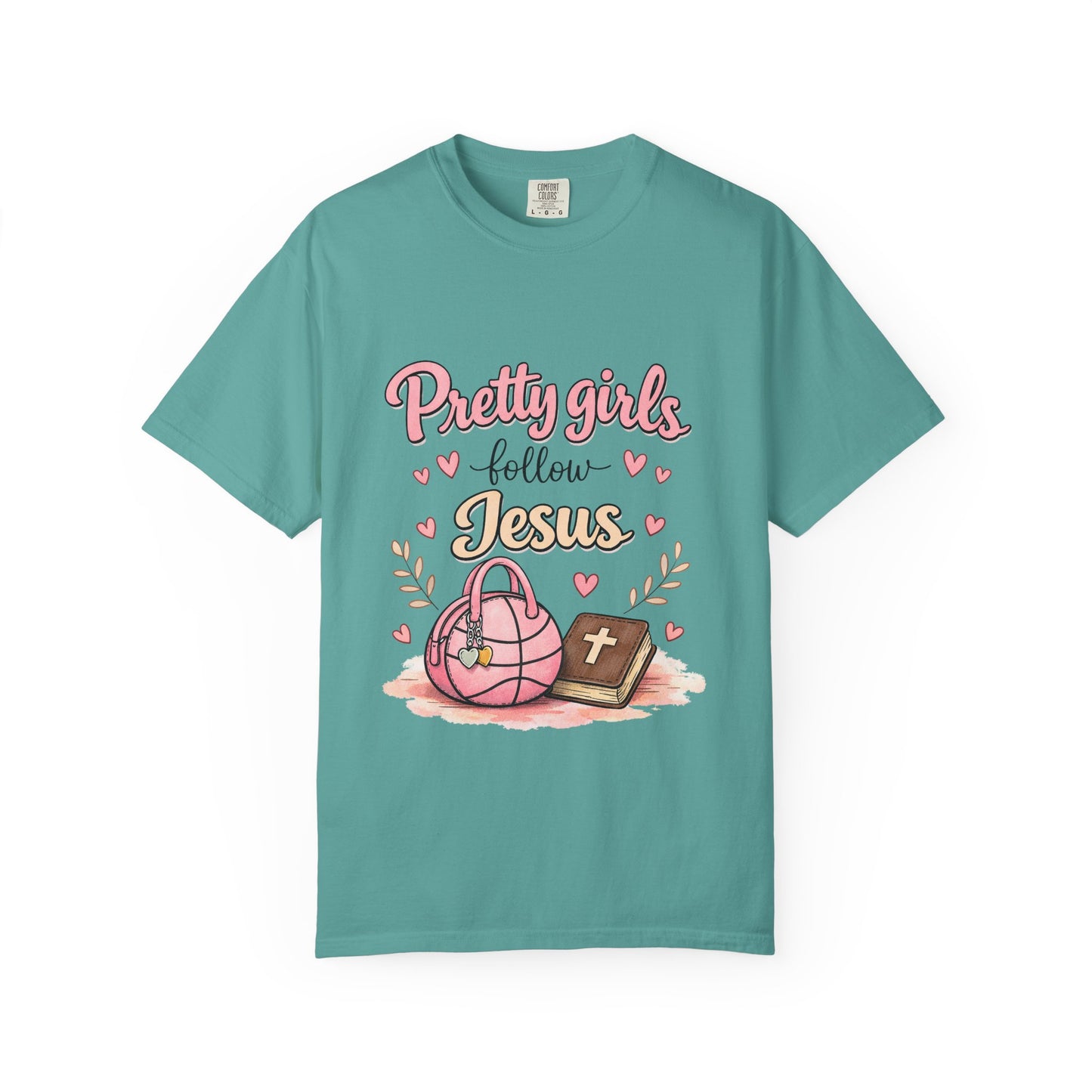 Pretty Girls Follow Jesus T-Shirt — Cute Christian Youth Tee