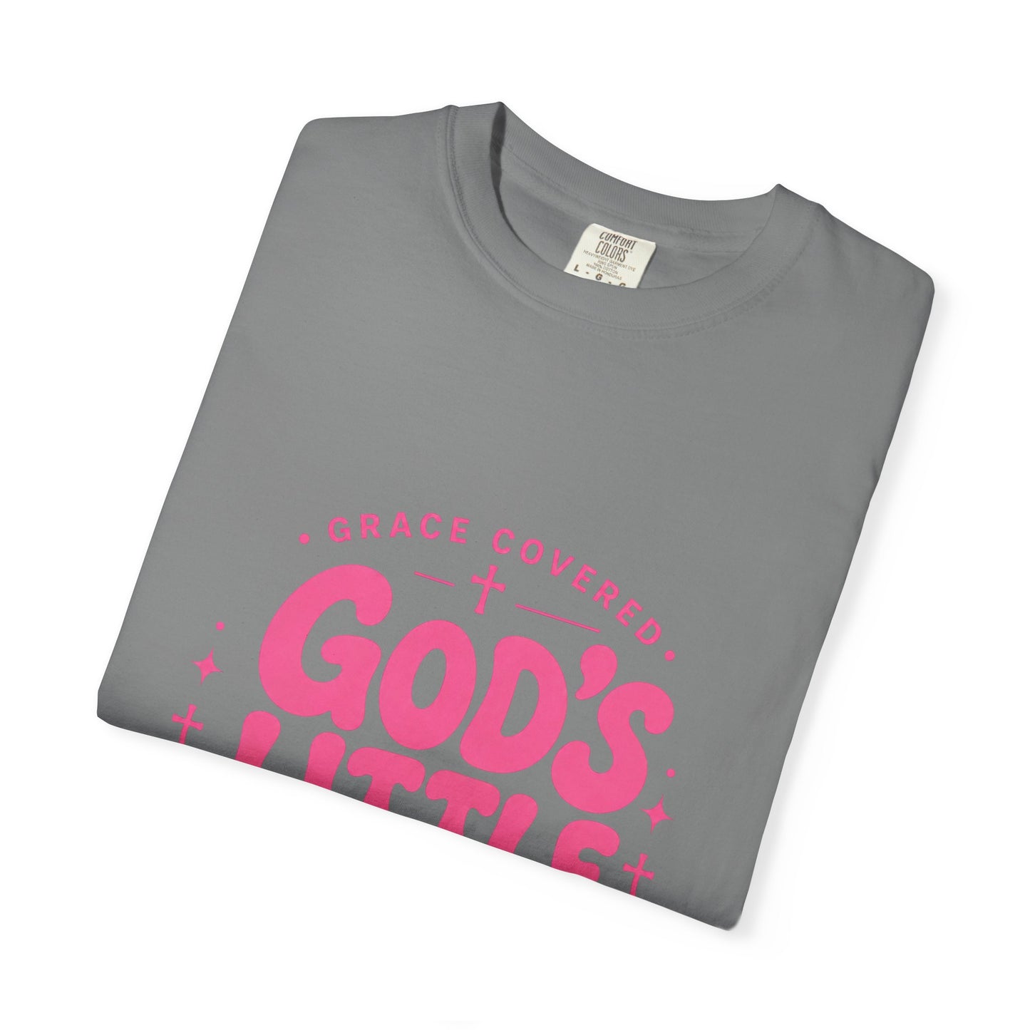 God's Little Girl T‑Shirt — Pink Faith Graphic Tee
