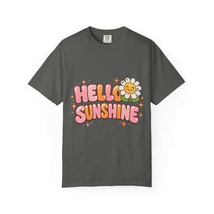 "Hello Sunshine" Retro Daisy Graphic Tee