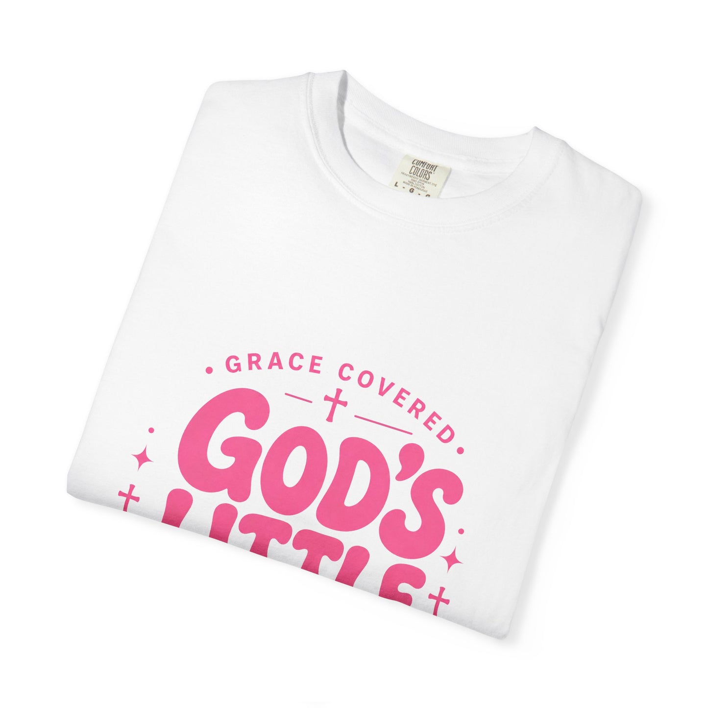 God's Little Girl T‑Shirt — Pink Faith Graphic Tee