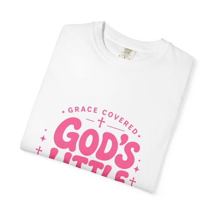 God's Little Girl T‑Shirt — Pink Faith Graphic Tee