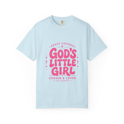 God's Little Girl T‑Shirt — Pink Faith Graphic Tee