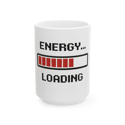 Energy Loading Mug — Pixel Progress Bar Coffee Cup (11oz, 15oz)