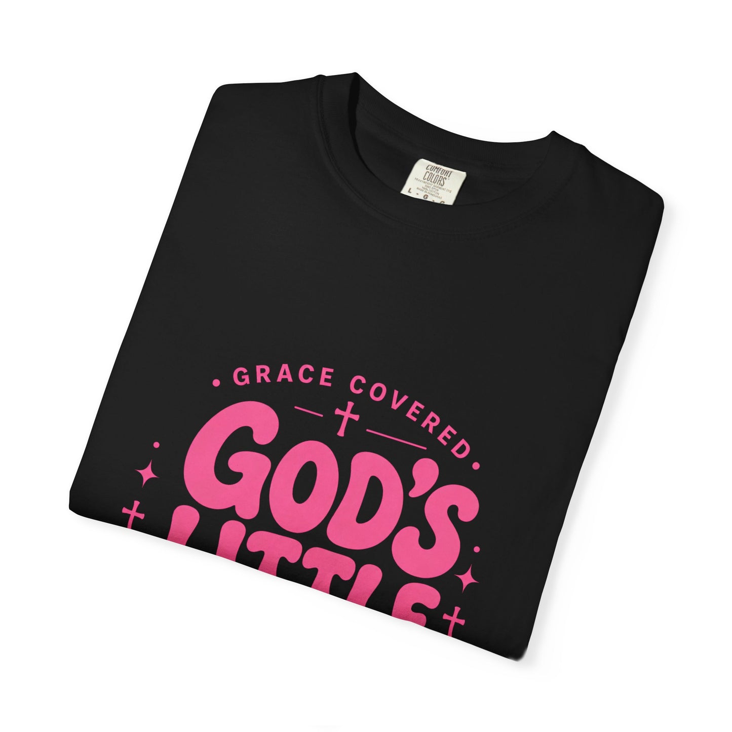 God's Little Girl T‑Shirt — Pink Faith Graphic Tee
