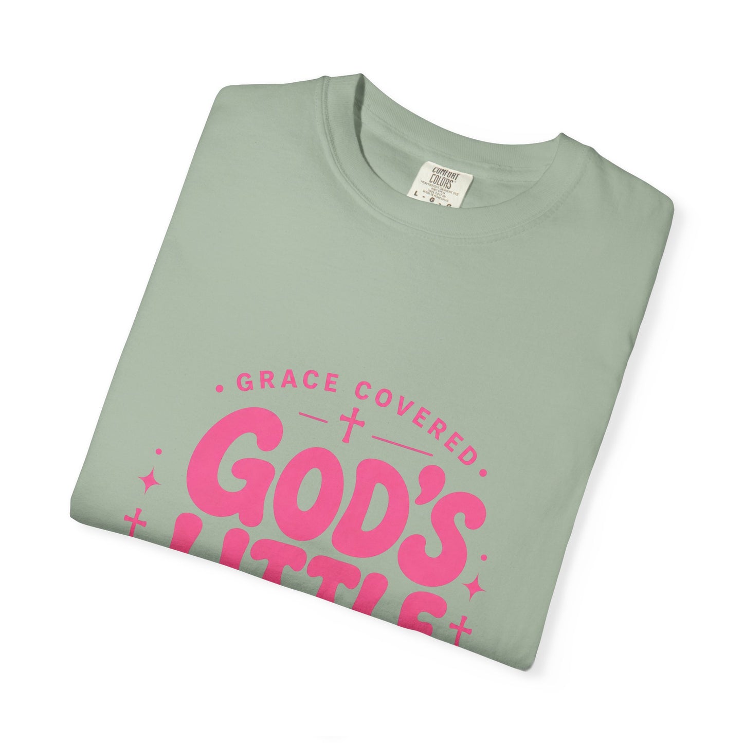 God's Little Girl T‑Shirt — Pink Faith Graphic Tee