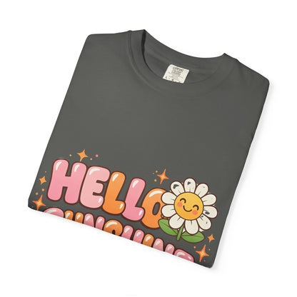"Hello Sunshine" Retro Daisy Graphic Tee