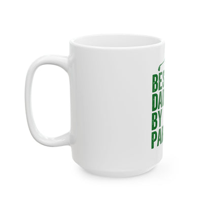 Best Dad by Par Golf Mug — Funny Father’s Day Ceramic Coffee Cup (11oz, 15oz)