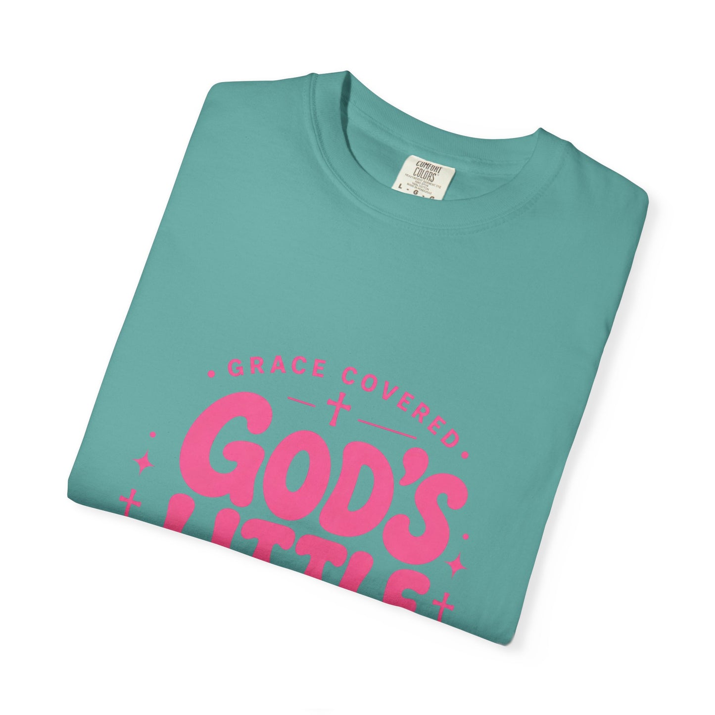 God's Little Girl T‑Shirt — Pink Faith Graphic Tee