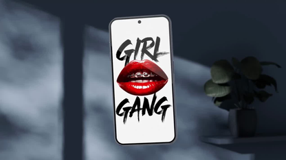 Girl Gang — Bold Lips Mobile Wallpaper · Digital Download